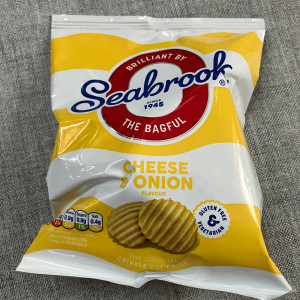 Seabrook Cheese & Onion Crisps